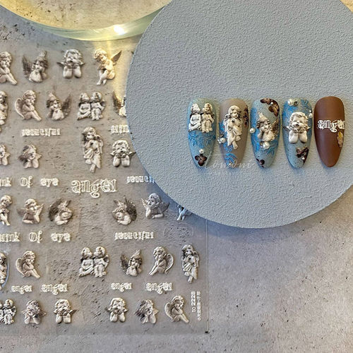 NFC中国美甲贴纸防水立体