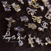 锆石饰品X1系列1 24号美甲钻银色美甲钻链条流苏钻饰美甲店专用