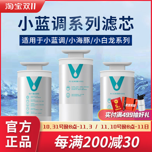 优选云米小蓝调净水器滤芯400G 600G滤芯 1号5in1复合2号RO反渗透