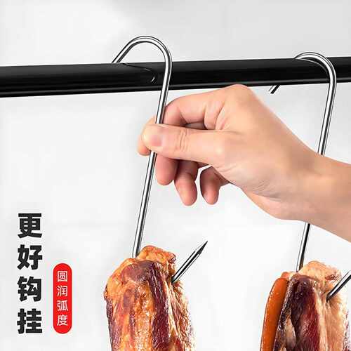 实心不锈钢S型腊肉挂钩｜尖头挂