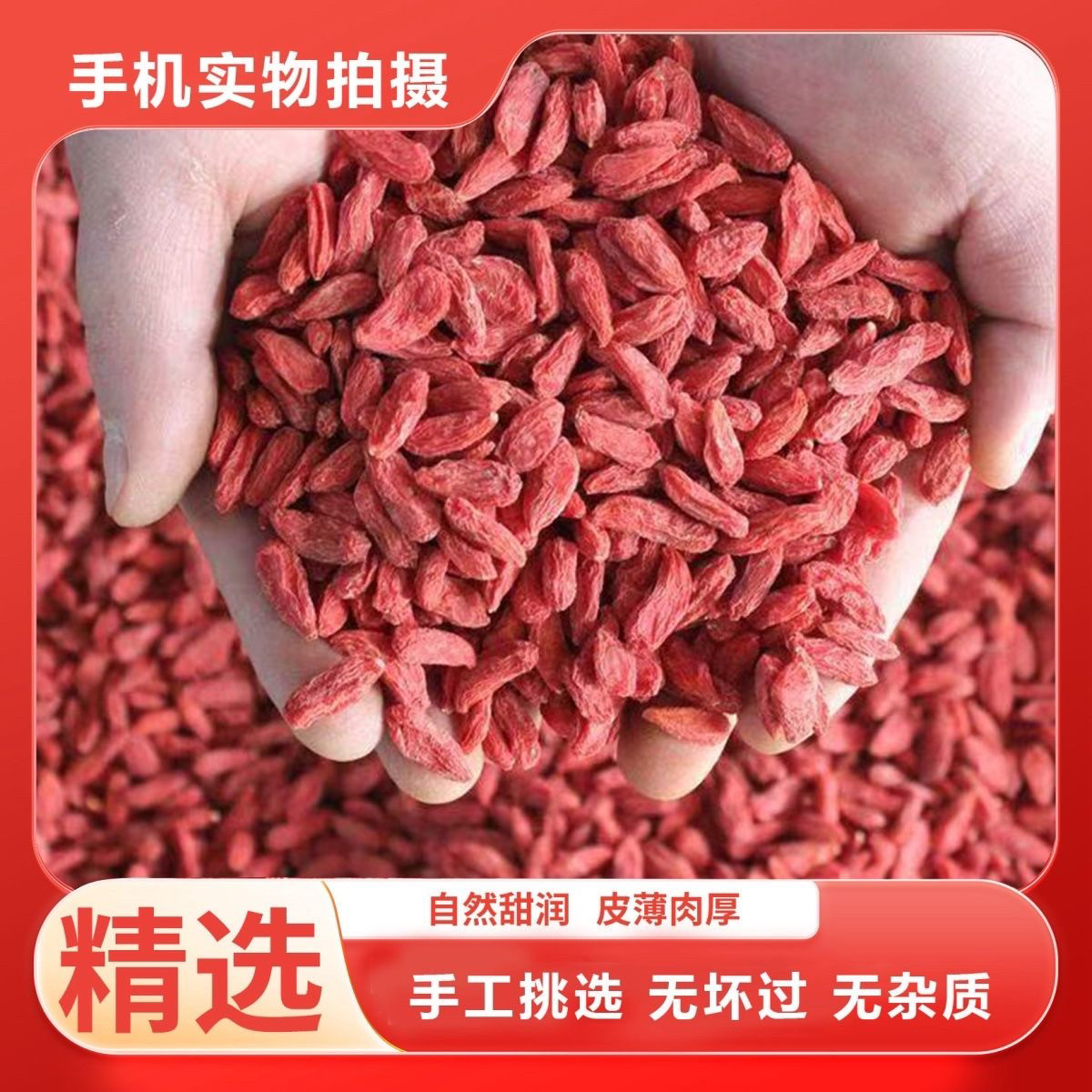 枸杞子宁夏特级野生红枸杞子大颗粒苟杞子泡水泡酒枸杞茶