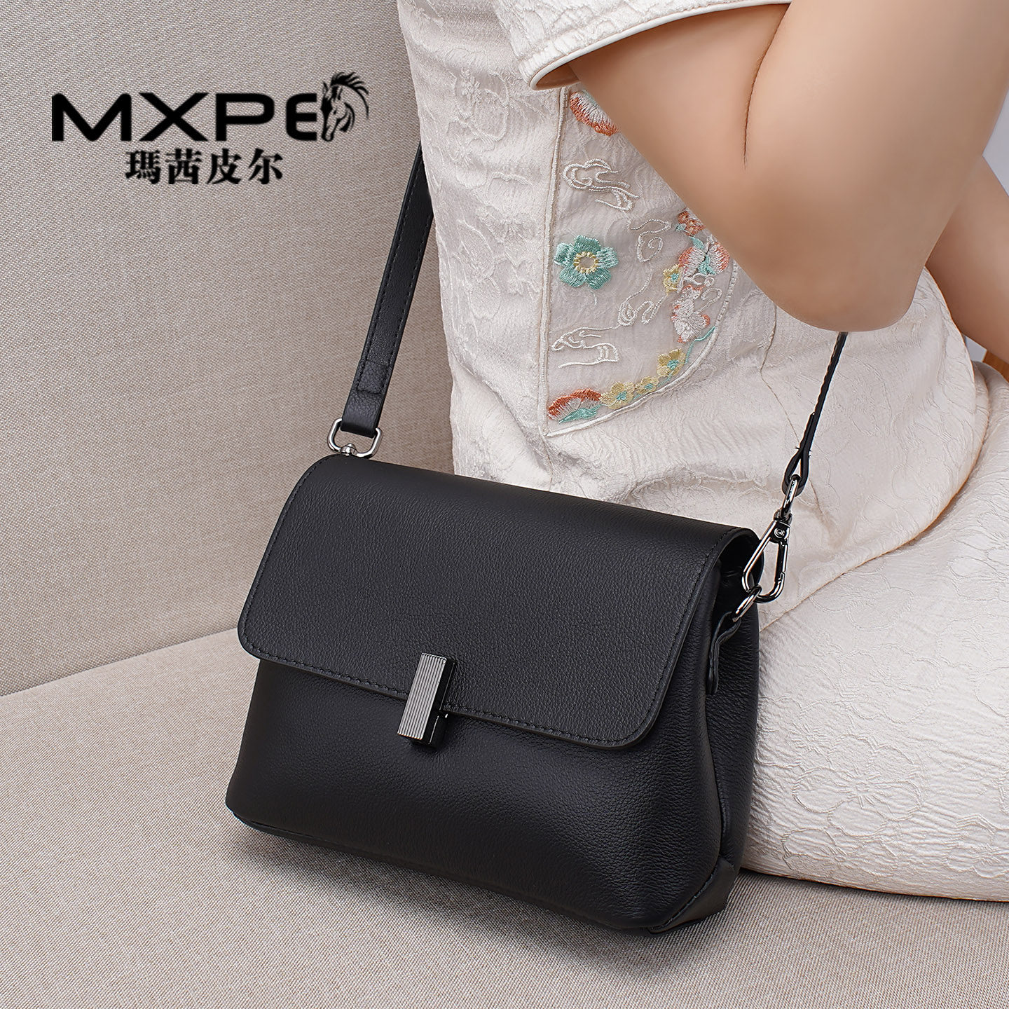 真皮女包小挎包软皮2026新款秋冬时尚高级感双层女式包单肩斜挎包