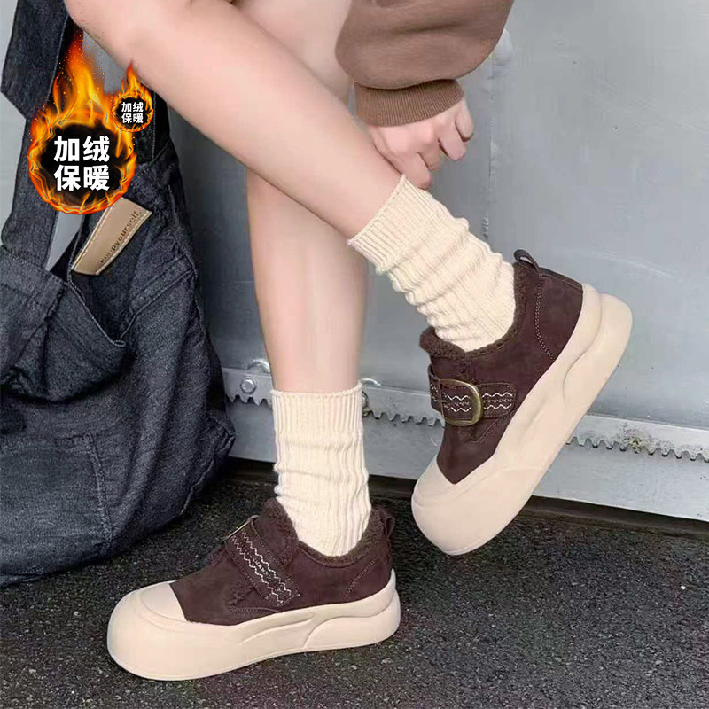 嘉俪多女鞋欧美休闲鞋牛反皮