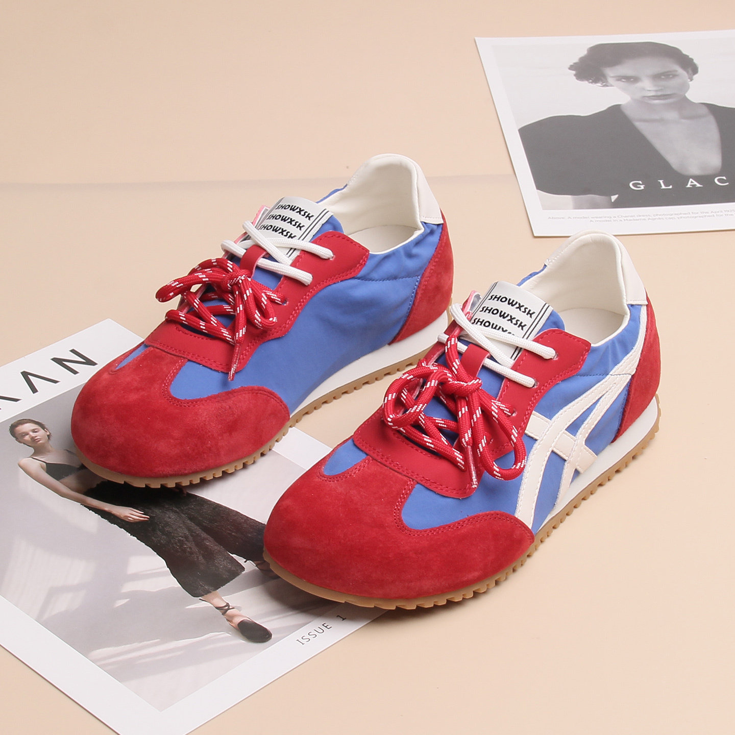 嘉俪多女鞋欧美休闲德训鞋牛反皮布系带平底圆头深口2025春季新款,女鞋,德训鞋,淘宝优惠券,粉丝福利购,淘宝优惠卷