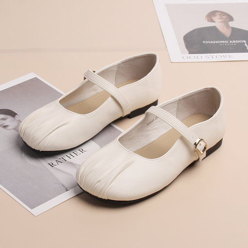 嘉俪多女欧美单鞋玛丽珍浅口圆头