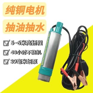 38型新款电动抽油泵12V24V220V柴油抽油神器抽水泵