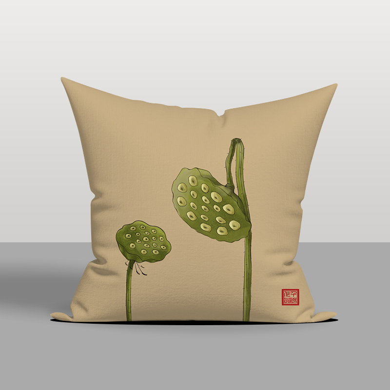 新中式中国风抱枕棉麻布艺大号靠枕沙发腰枕靠垫PP棉芯可拆洗枕套