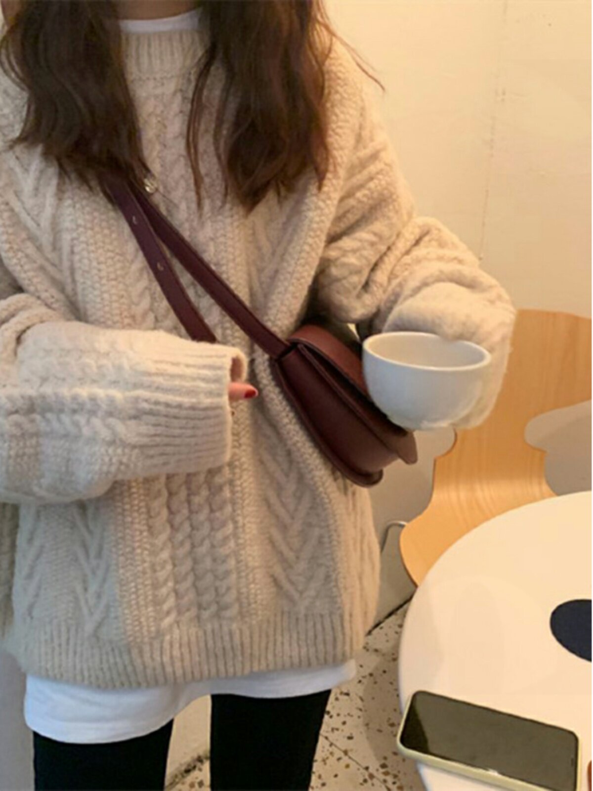 가을 봄 복고풍 느슨한 보라색 트위스트 스웨터 여성 게으른 스타일 하이 엔드 풀오버 캐시미어 두꺼운 바늘