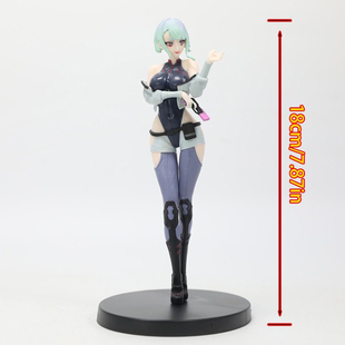 赛博朋克边缘行者大卫露西手办赛手博浪客美少女是)书架机箱摆件