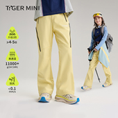 儿童裤 小虎宝儿三防加绒软壳裤 子防风登山 新款 长裤 男童户外裤 春季