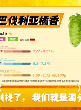 橘香/巴伐利亚柑橘新鲜酒花包邮