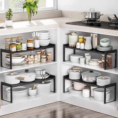 厨房置物架台面橱柜隔板分层架