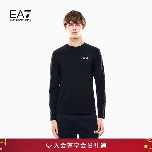 EA7/阿玛尼男士纯棉健身训练T恤