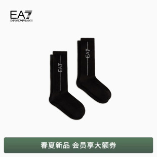 男女情侣两双装 阿玛尼EA7 耐穿运动中筒袜棉袜 ARMANI EMPORIO