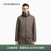 男士 EMPORIO 新款 阿玛尼冬季 连帽机能通勤休闲棉服外套 ARMANI