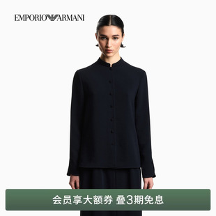 ARMANI 衬衫 阿玛尼春夏新款 商务休闲通勤立领西装 女长袖 EMPORIO