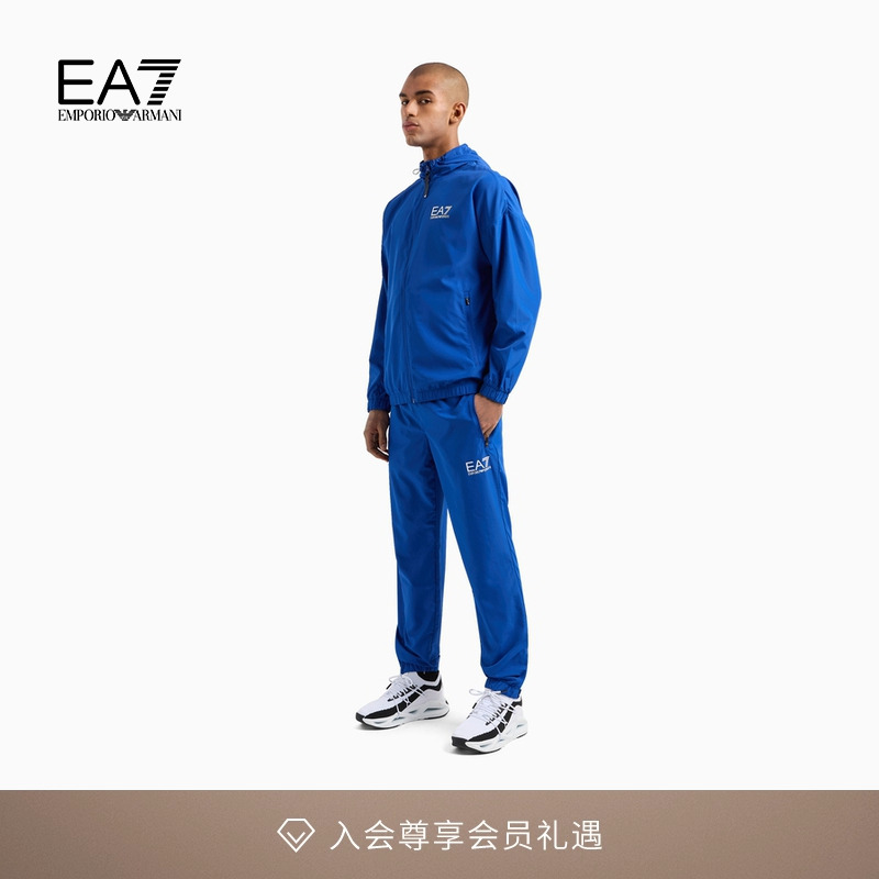 EMPORIO ARMANI/阿玛尼EA7/秋冬新款男士连帽开衫网球运动套装