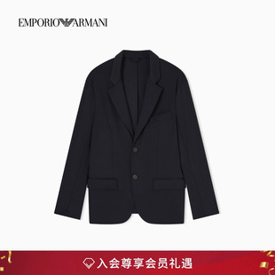 ARMANI 平驳领单排扣西装 阿玛尼26年春季 男士 外套 新款 EMPORIO