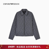ARMANI 阿玛尼26春季 新款 EMPORIO 男士 立领拉链绗缝轻薄棉服外套