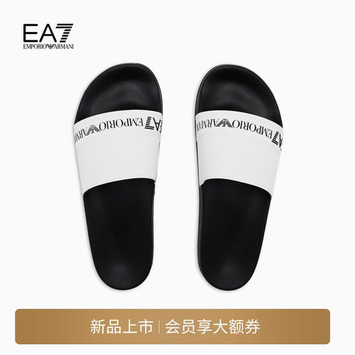 EA7/阿玛尼女士平底游泳沙滩鞋