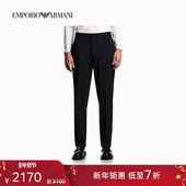 直筒商务松弛感弹力休闲裤 EMPORIO 新款 男士 ARMANI 阿玛尼冬季