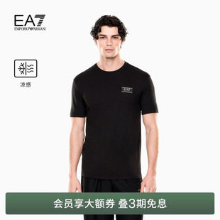 春夏新款 EMPORIO ARMANI 阿玛尼EA7 正肩运动风凉感T恤 男圆领短袖