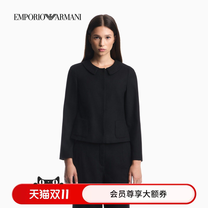 EMPORIO ARMANI/阿玛尼26秋冬新款女士翻领商务休闲西服西装外套