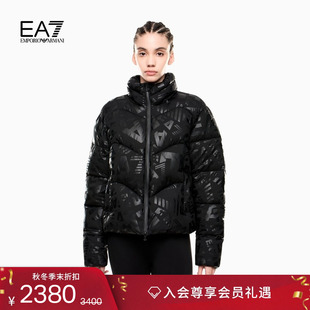 ARMANI 女短款 阿玛尼EA7 新款 加厚立领连帽棉服外套 冬季 EMPORIO