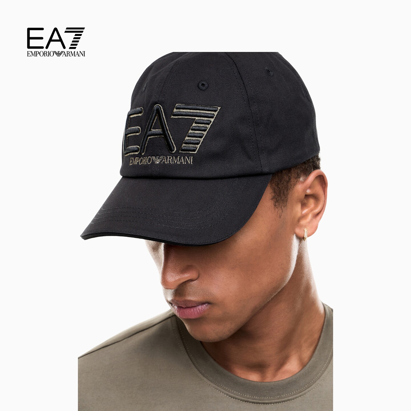 EMPORIO ARMANI/阿玛尼EA7/秋季新款男女情侣纯棉刺绣运动棒球帽