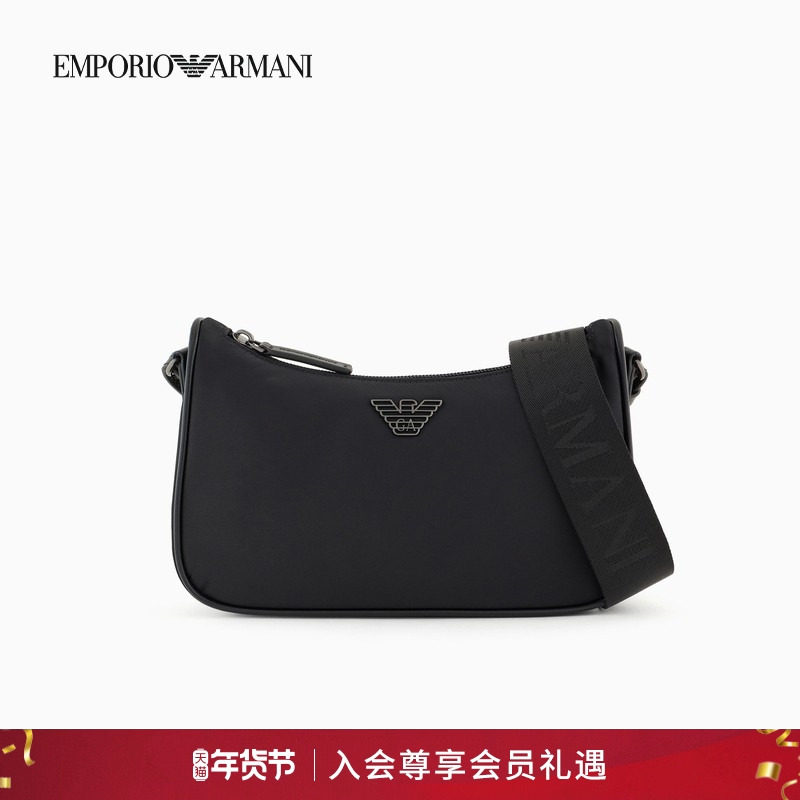 【新年礼物】EMPORIO ARMANI/阿玛尼男女Hobo拉链斜挎单肩包官方,箱包皮具/热销女包/男包,男士包袋,淘宝优惠券,粉丝福利购,淘宝优惠卷