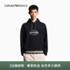 新款 阿玛尼冬季 男连帽套头宽松刺绣运动休闲卫衣 ARMANI EMPORIO
