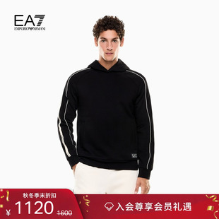 男短款 EMPORIO 秋冬新款 阿玛尼EA7 重磅加绒连帽套头卫衣 ARMANI
