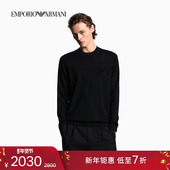 ARMANI 阿玛尼冬季 新款 EMPORIO 男士 内搭圆领绵羊毛套头针织毛衣