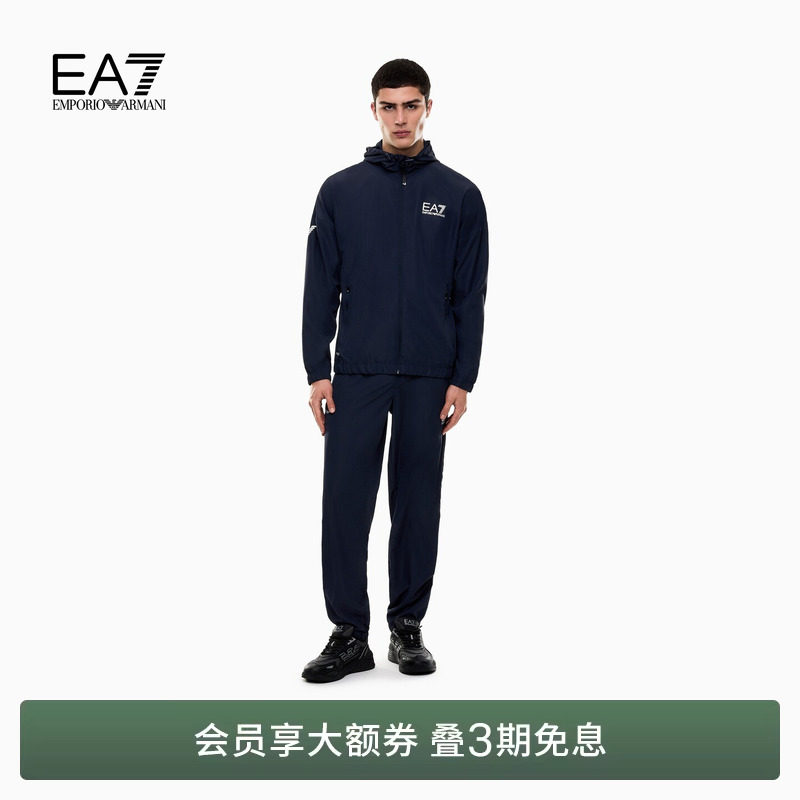EMPORIO ARMANI/阿玛尼EA7/秋冬男连帽开衫网球健身训练运动套装