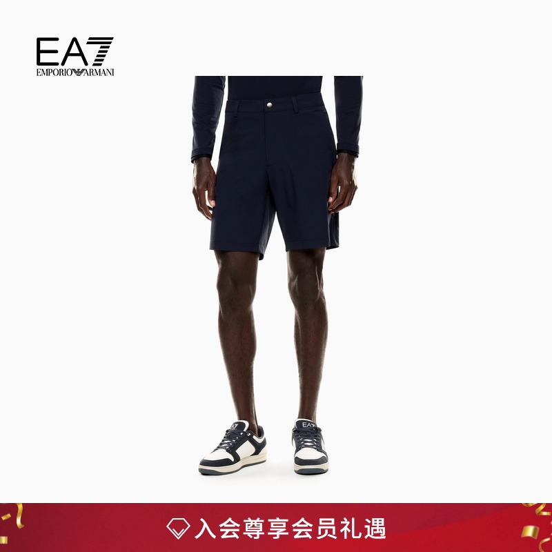 EA7/阿玛尼男士直筒高尔夫短裤