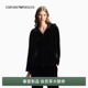 女短款 EMPORIO 新款 阿玛尼冬季 连帽丝绒质感连帽棉服外套 ARMANI