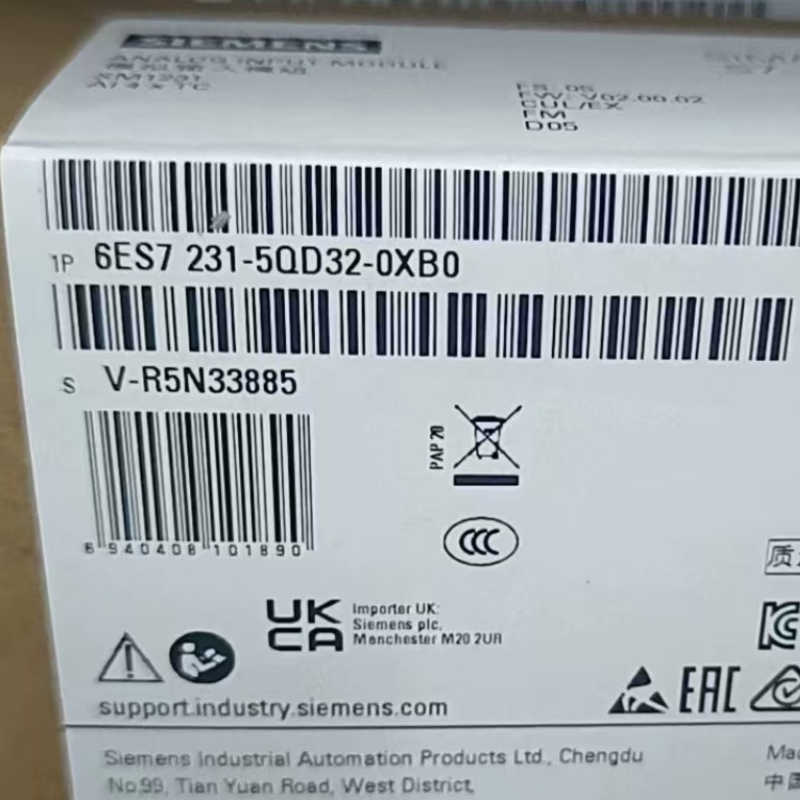 西门子S7-1200模拟量模块6ES7231