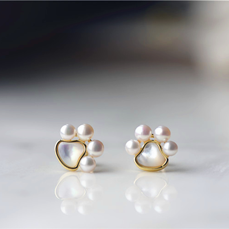 珍珠耳钉儿童节礼物亲子款