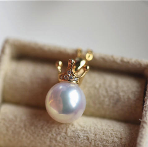 珍珠吊坠立体皇冠新款