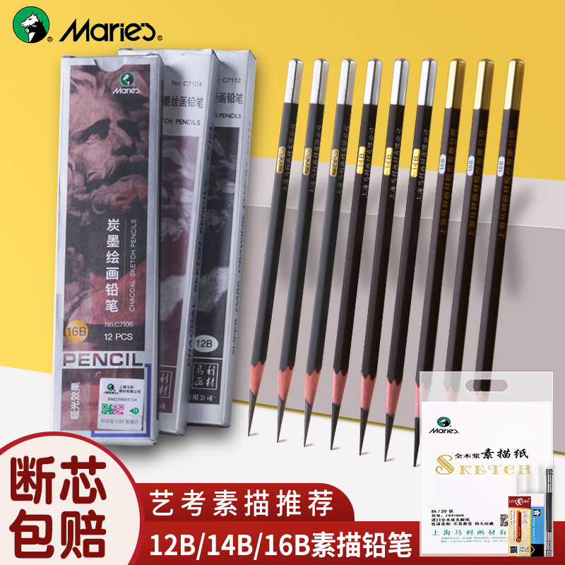 初学者绘画炭笔素描马利