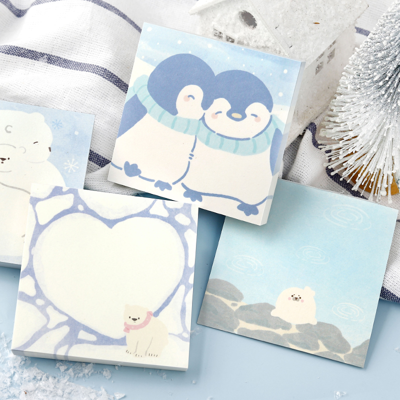 100张便签纸极地来信系列便利贴