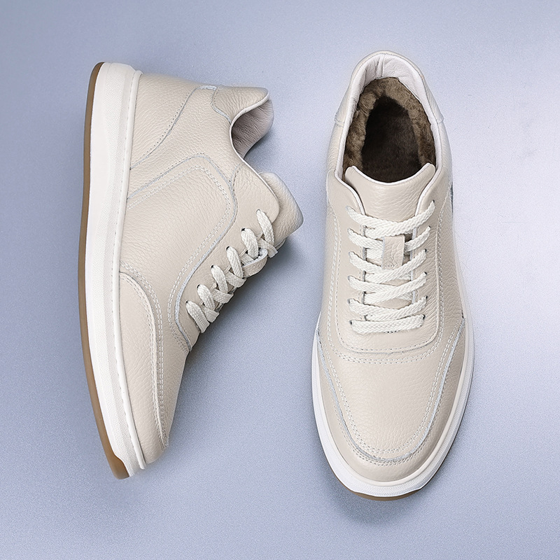 头层牛皮冬季新款男士棉鞋