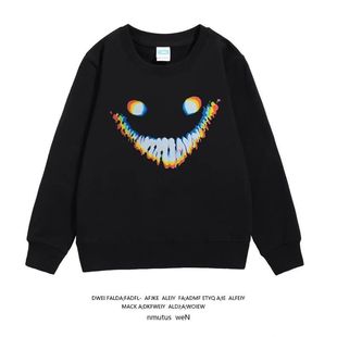 后室backrooms周边圆领卫衣学生微笑者笑靥连帽衣服运动儿童装