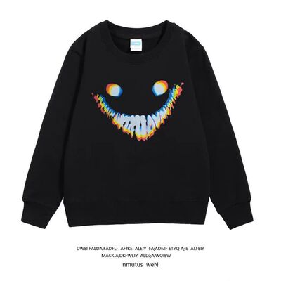 后室backrooms周边圆领卫衣学生微笑者笑靥连帽衣服运动儿童装