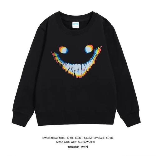 后室backrooms周边圆领卫衣学生微笑者笑靥连帽衣服运动儿童装