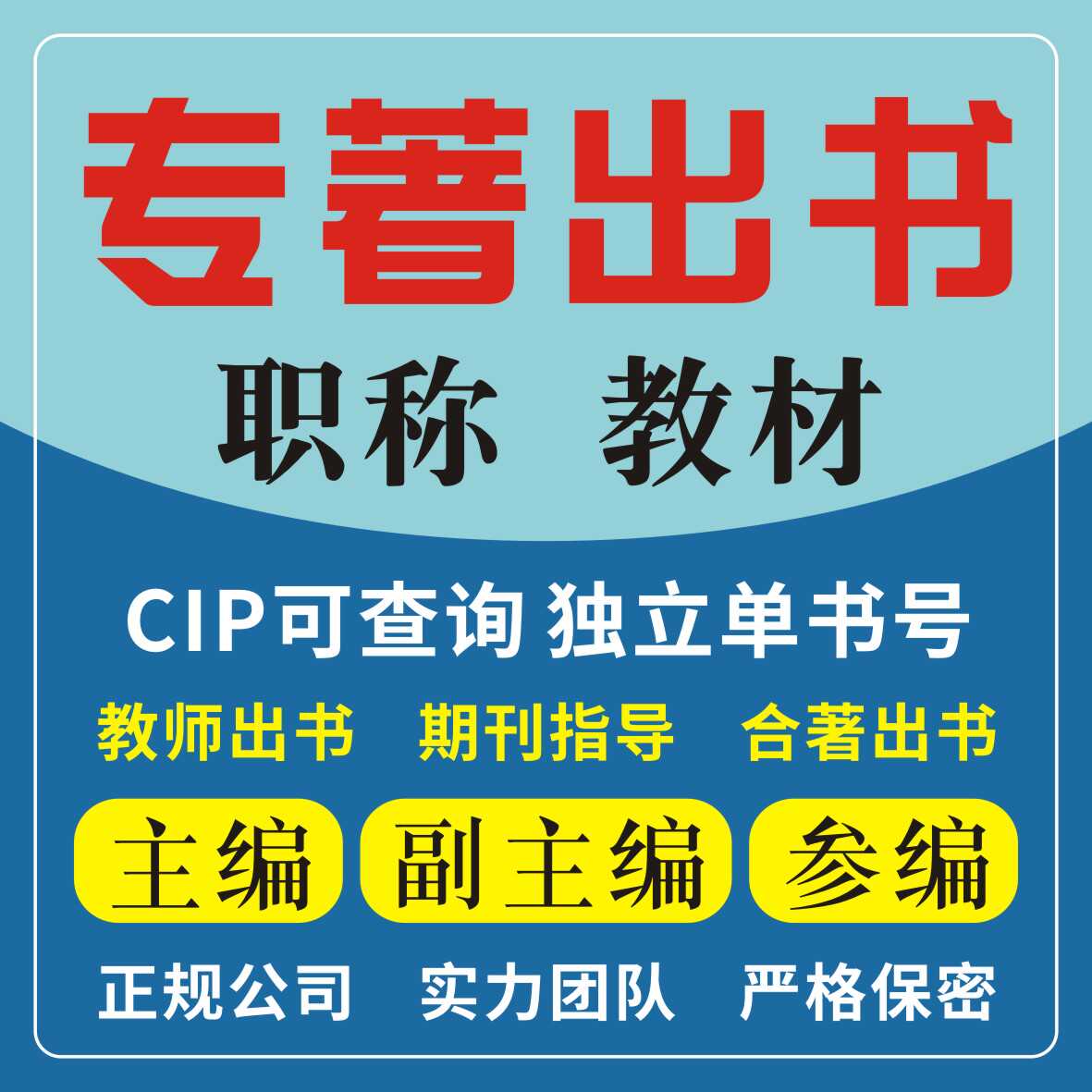 出版著作专著主编副主编参编医学临床护理CIP双书号 ISBN独著出书