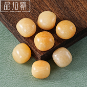 天然米黄玉滚石摆件松香黄金玉原石碎石矿物标本手把玩鱼缸造景石