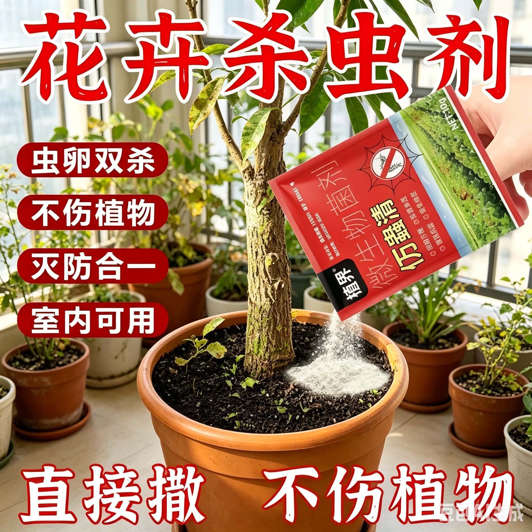 植界花卉土壤驱虫灭蚜小黑飞