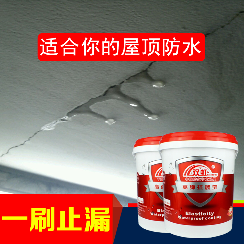 楼顶屋顶屋面房顶外墙防水涂料胶天花板修补裂缝开裂漏水补漏材料