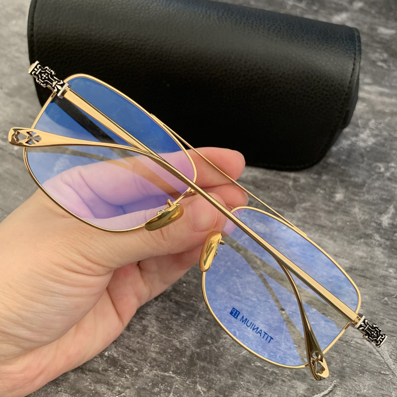 新品马吉他眼镜超大号大脸纯钛近视眼镜架超轻大男士蛤蟆镜眼镜框